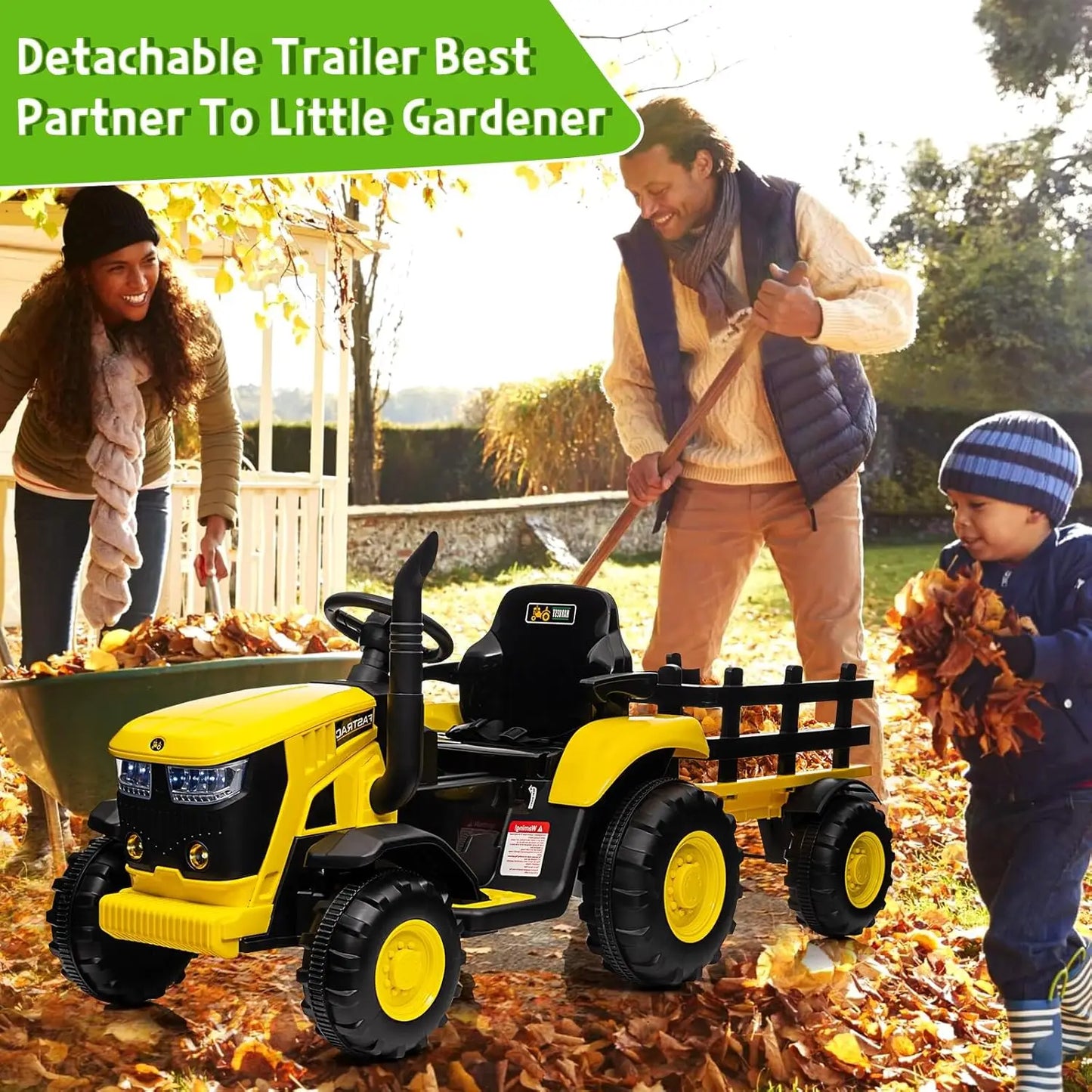 Tiny Trail Toys Kids 12V Ride-On Tractor