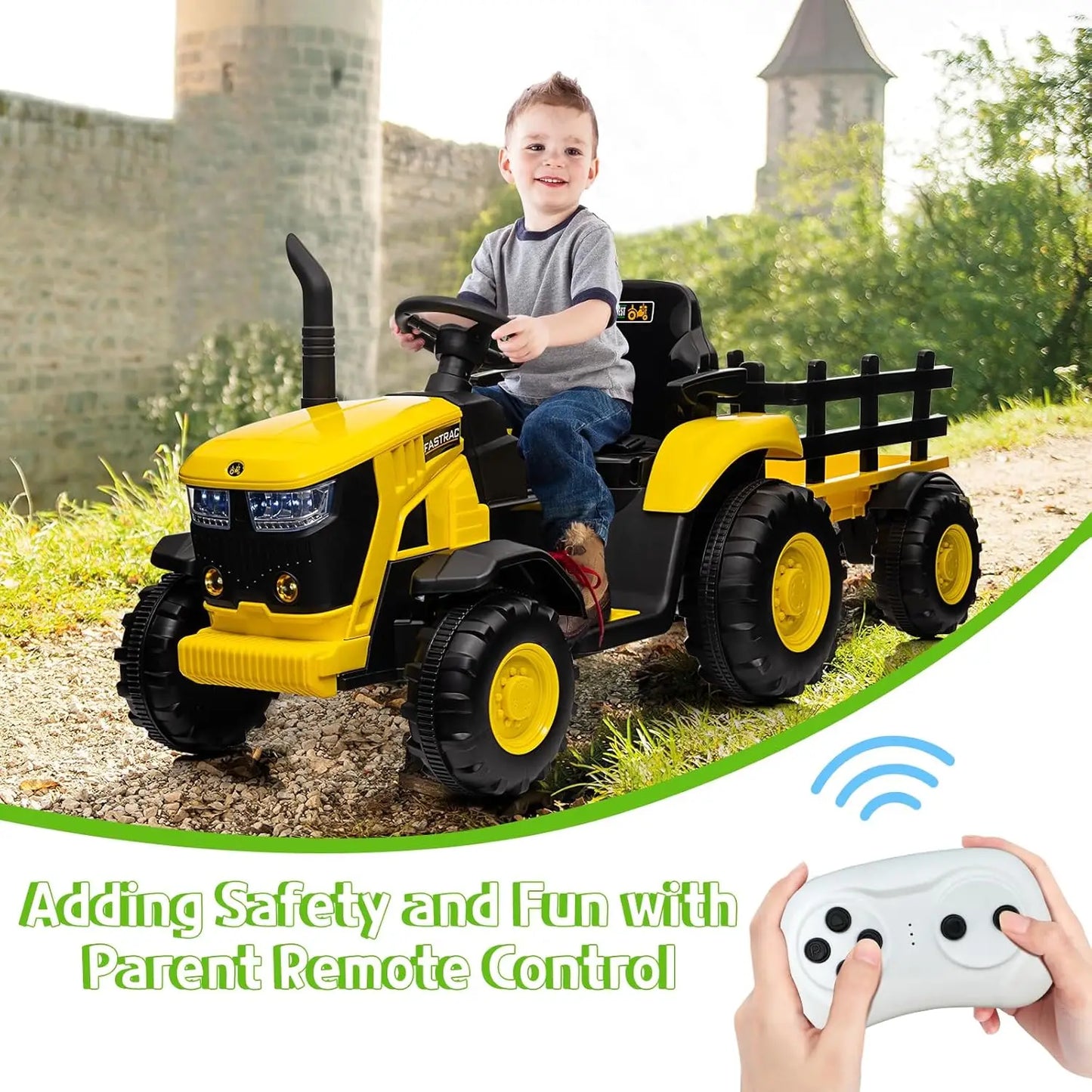 Tiny Trail Toys Kids 12V Ride-On Tractor