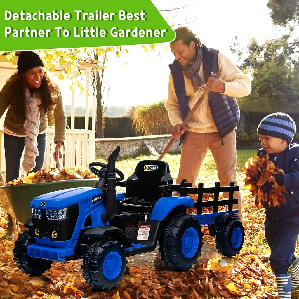 Tiny Trail Toys Kids 12V Ride-On Tractor