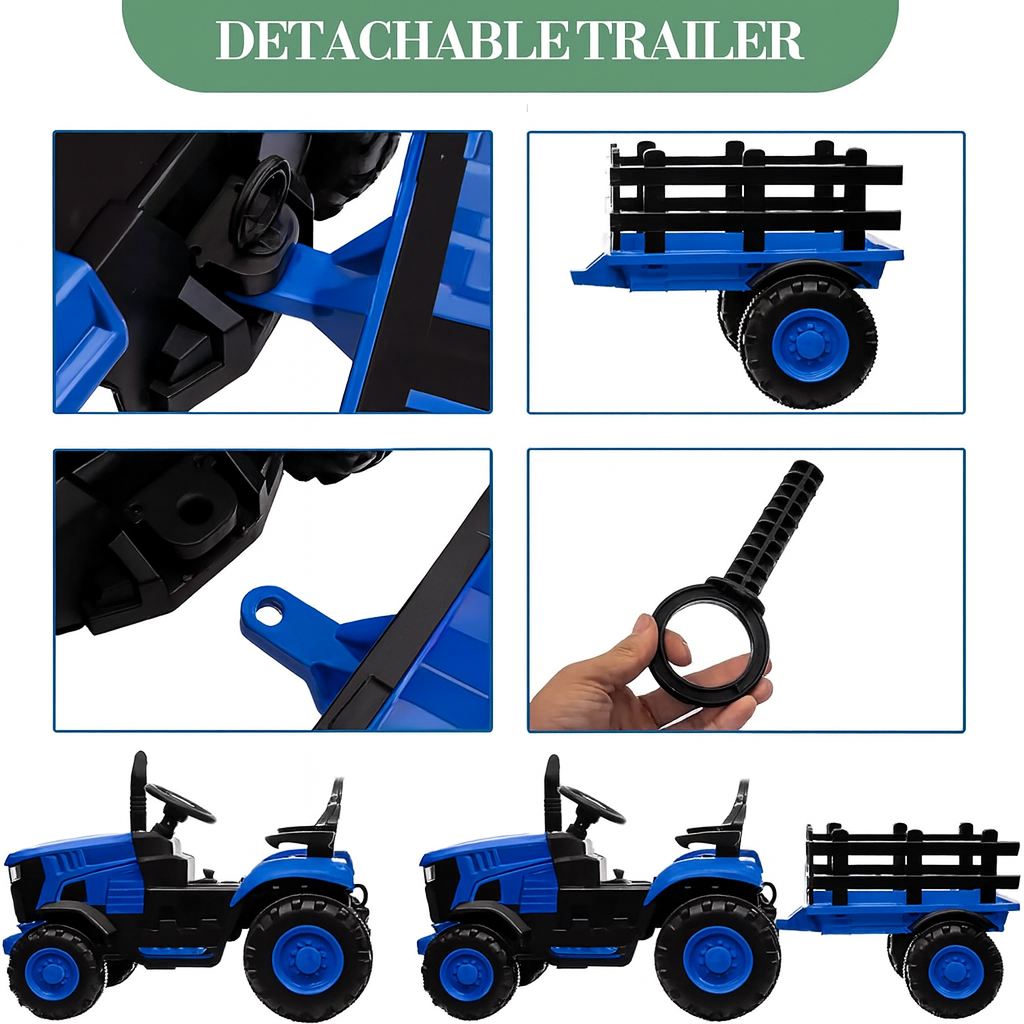 Tiny Trail Toys Kids 12V Ride-On Tractor